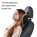 A09 Car Seat Headrest Memory Foam Comfortable Neck Pillow, Style: With Stand (Pink)
