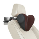 A09 Car Seat Headrest Memory Foam Comfortable Neck Pillow, Style: With Stand (Coffee)