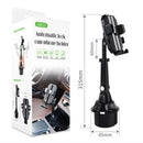 Central Control Cup Holder Adjustable Length Mobile Phone Bracket Car Navigation Bracket(Black)