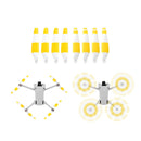 8 PCS 6030F Double Sided Colorful Low Noise Wing Propellers For DJI Mini 3 Pro, Color: White Yellow