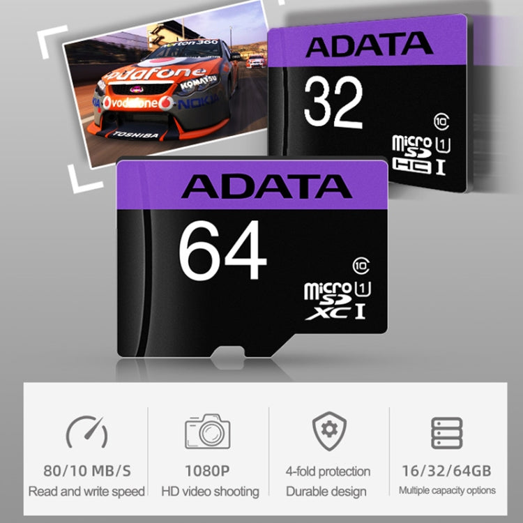 ADATA TF-80 Driving Recorder Surveillance Camera Speaker Memory Car, Capacity: 64GB