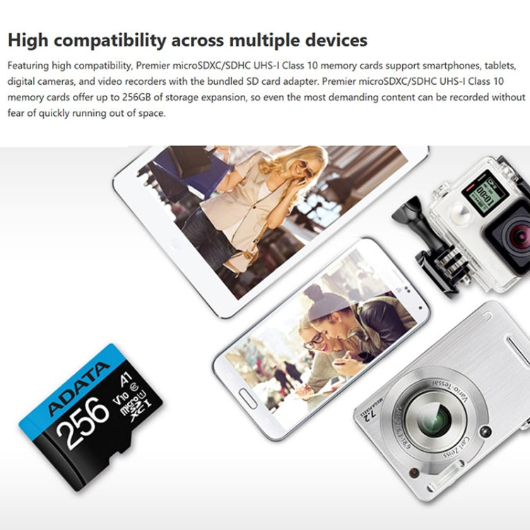 ADATA TF100 Monitoring Driving Recorder Camera Memory Card, Capacity: 256GB