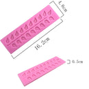 5 PCS Long Strip Lace Tree Leaf Fondant Silicone Mold