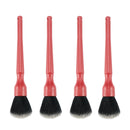 4 PCS Car Details Soft Bristle Interior Brush Crevice Cleaning Brush, Style: Long Red Handle