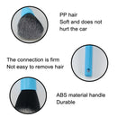 4 PCS Car Details Soft Bristle Interior Brush Crevice Cleaning Brush, Style: Short Blue Handle
