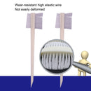 10 PCS Car Head Engine Brush Double-Sided Groove Brush(White)