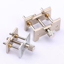 2 In 1 Watch Movement Holder Clip Base Metal Multi Function Vise Clamp(Copper Set)