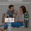 SYNCO S8 Lavalier Live Wired Microphone, Spec: Black + Type-C