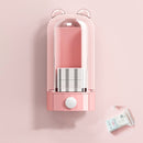 Automatic Push Type Transparent Cosmetic Cotton Storage Box With 50 Cotton Pads(Pink)