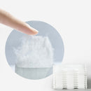 Automatic Push Type Transparent Cosmetic Cotton Storage Box With 50 Cotton Pads(Ivory White)