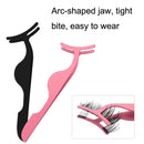 10PCS Eyelashed Stainless Steel Eyelash Tweezers Grafting Fake Eyelash Auxiliary(Black)