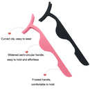 10PCS Eyelashed Stainless Steel Eyelash Tweezers Grafting Fake Eyelash Auxiliary(Black)