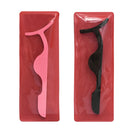 10PCS Eyelashed Stainless Steel Eyelash Tweezers Grafting Fake Eyelash Auxiliary(Black)