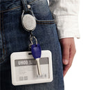 Ceramic Clay Pull Buckle Metal Retractable Keychain Document Buckle(Pink)