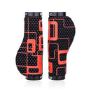 ZTTO Ergonomic Dual Locking Bicycle Grip Covers(Black Red)
