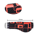 ZTTO Ergonomic Dual Locking Bicycle Grip Covers(Black Red)