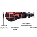 ZTTO Ergonomic Dual Locking Bicycle Grip Covers(Black Red)