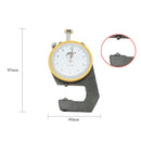 CHIXI Handheld Thickness Gauge Paper Thickness Gauge, Specification: Ordinary 0-10mm Pointed Head