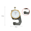 CHIXI Handheld Thickness Gauge Paper Thickness Gauge, Specification: Ordinary 0-10mm Flat Head