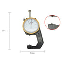 CHIXI Handheld Thickness Gauge Paper Thickness Gauge, Specification: Ordinary 0-20mm Pointed Head