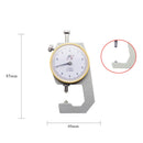 CHIXI Handheld Thickness Gauge Paper Thickness Gauge, Specification: Mid-range 0-10mm Pointed Head