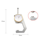 CHIXI Handheld Thickness Gauge Paper Thickness Gauge, Specification: Mid-range 0-30mm Flat Head