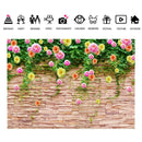 2.1m x 1.5m Flower Wall Photography Background Cloth