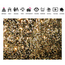 3136 2.1m x 1.5m Shiny Decorative Photography Background Cloth