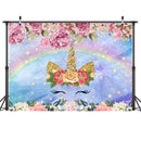 2.1m x 1.5m Unicorn Photography Background Cloth(689)