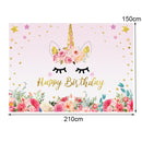 2.1m x 1.5m Unicorn Photography Background Cloth(3279)