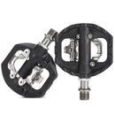 WEST BIKING Mountain Bike Aluminum Alloy Bearing Single-sided Self-locking Pedal(Black)