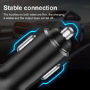 2PCS 2.4A Dual USB Car Charger, Style: 2 Ports (White)