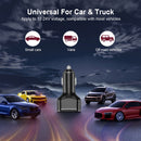 2PCS 2.4A Dual USB Car Charger, Style: 2 Ports (White)
