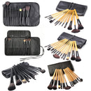 18 PCS / Set Wood Color Makeup Brush Set Loose Powder Brush Makeup Tool