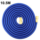 Household Garden Water Pipe 3X Telescopic TPE Car Washing Water Pipe, Style: Copper Plating 10.5m