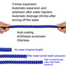 Household Garden Water Pipe 3X Telescopic TPE Car Washing Water Pipe, Style: Copper Plating 22m