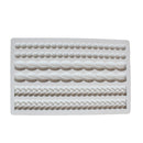 Pearl Twist Braided Fondant Cake Silicone Mold(Grey)