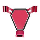 JQ00039 Metal Car Gravity Air Outlet Mobile Phone Holder(Red)
