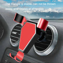 JQ00039 Metal Car Gravity Air Outlet Mobile Phone Holder(Silver)