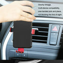 JQ00039 Metal Car Gravity Air Outlet Mobile Phone Holder(Red)