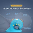 Neck Shoulder Stretcher Relaxer Cervical Chiropractic Traction Device Pillow(Blue)