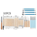 32 In 1 Pottery Tool Set Pottery Clay Stone Carving Knife DIY Clay Combination Tool
