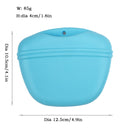 2PCS Silicone Dog Food Bag Portable Dog Training Treat Bag(Yellow)
