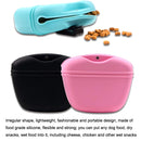 2PCS Silicone Dog Food Bag Portable Dog Training Treat Bag(Green)