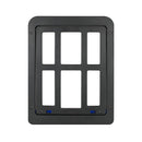 34cmx 44cm Pet Window Door Dog Cat Cave Anti-mosquito Pet Lattice Door(Black)