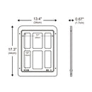 34cmx 44cm Pet Window Door Dog Cat Cave Anti-mosquito Pet Lattice Door(Black)