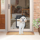 34cmx 44cm Pet Window Door Dog Cat Cave Anti-mosquito Pet Lattice Door(Black)