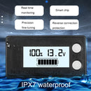 Waterproof LCD Two-wire Lead-acid Lithium Battery Digital Display Voltage Meter 8-72V (White)
