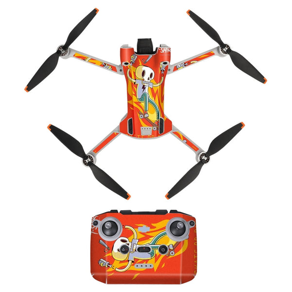 Sunnylife Drone+Remote Control Protective Sticker For DJI Mini 3 Pro Standard Version( Skateboard)