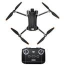Sunnylife Drone+Remote Control Protective Sticker For DJI Mini 3 Pro Standard Version(Carbon Black)